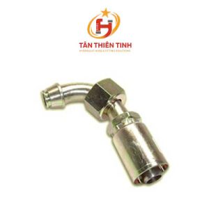 Hose End Fitting - Metric Female Swivel, 90° Tube Elbow